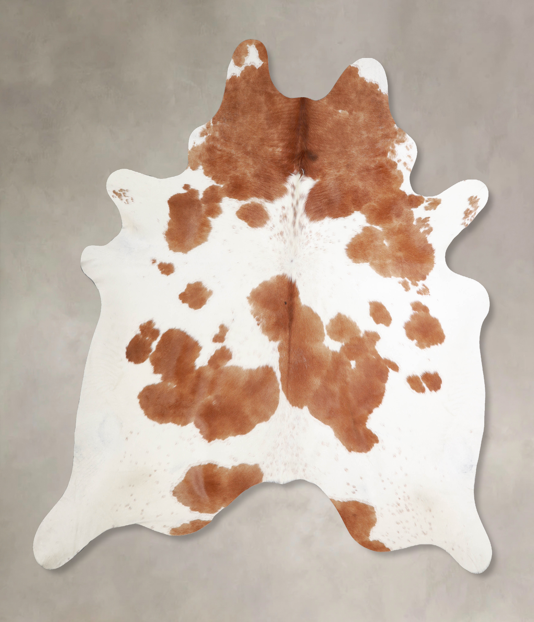 Brown and White Cowhide Rug #A34490