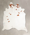 Brown and White Regular XX-Large Brazilian Cowhide Rug 7'10