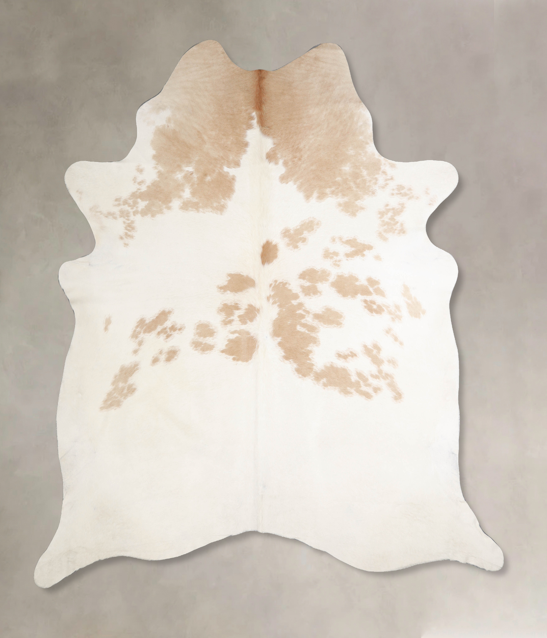 Beige and White Cowhide Rug #A34512