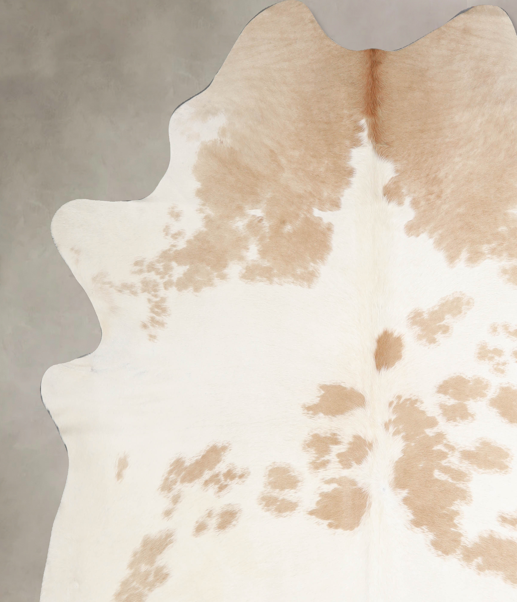 Beige and White Cowhide Rug #A34512