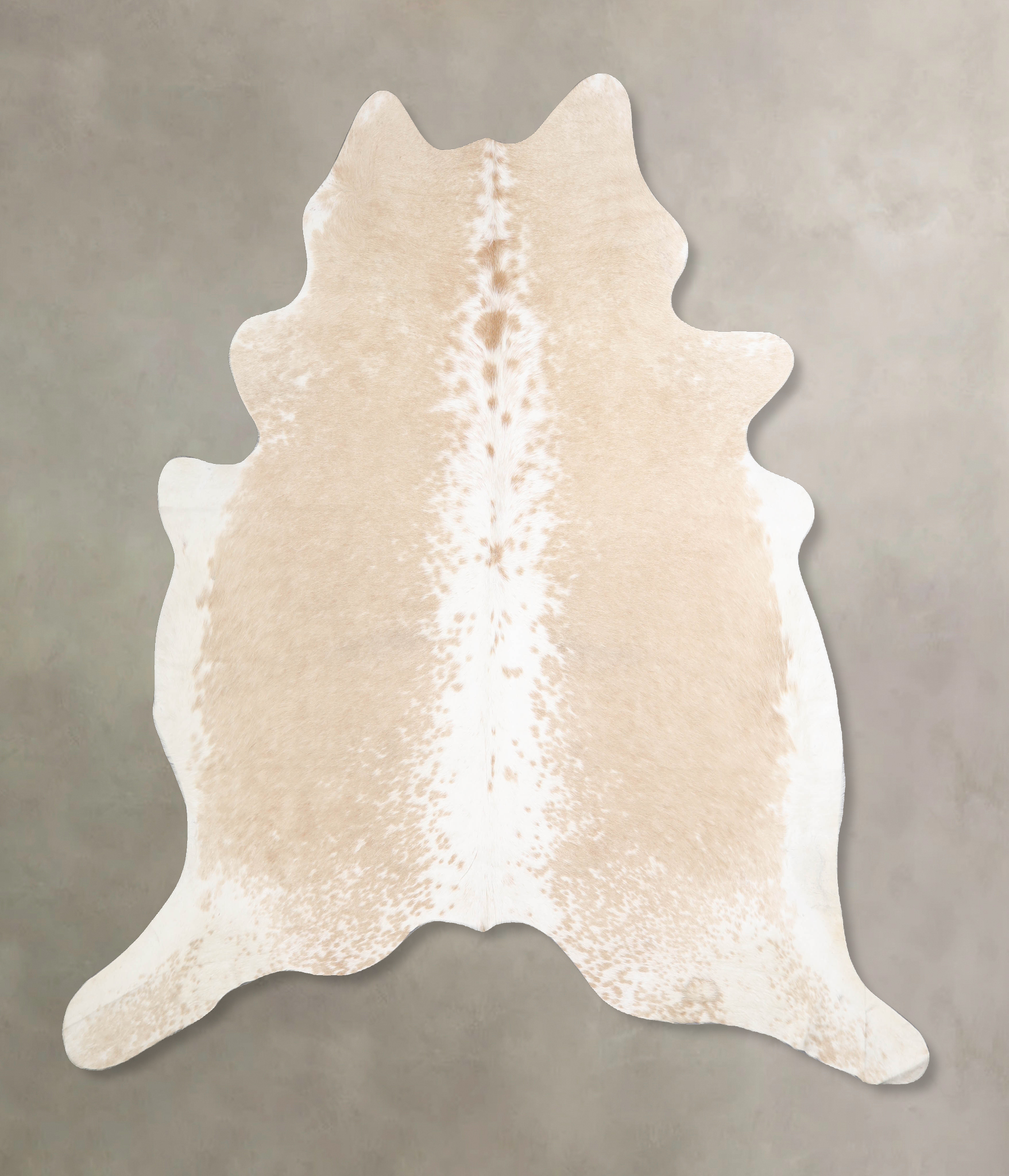 Beige and White Cowhide Rug #A34514