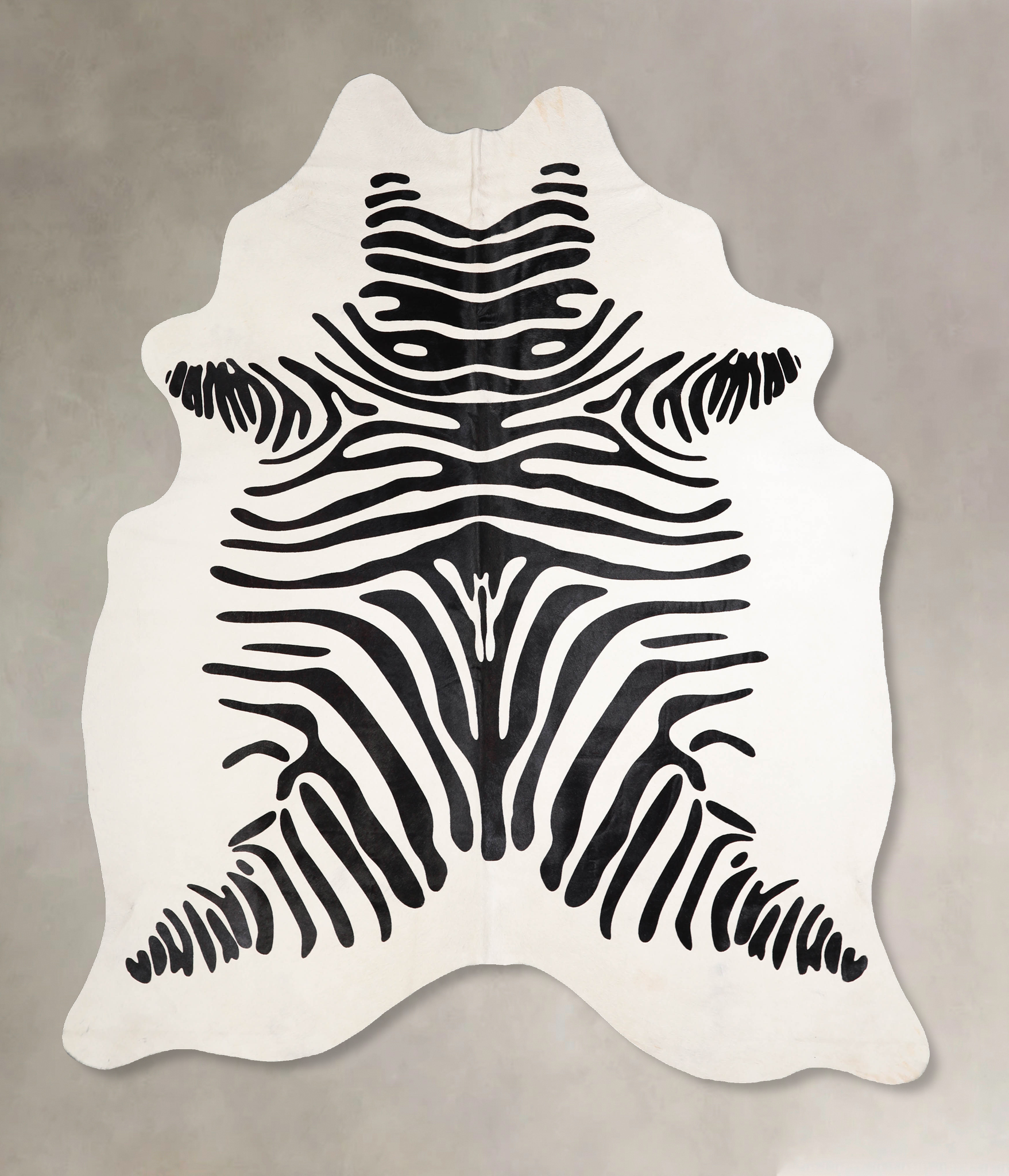 Zebra Cowhide Rug #A34539