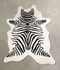 Zebra X-Large Brazilian Cowhide Rug 7'3