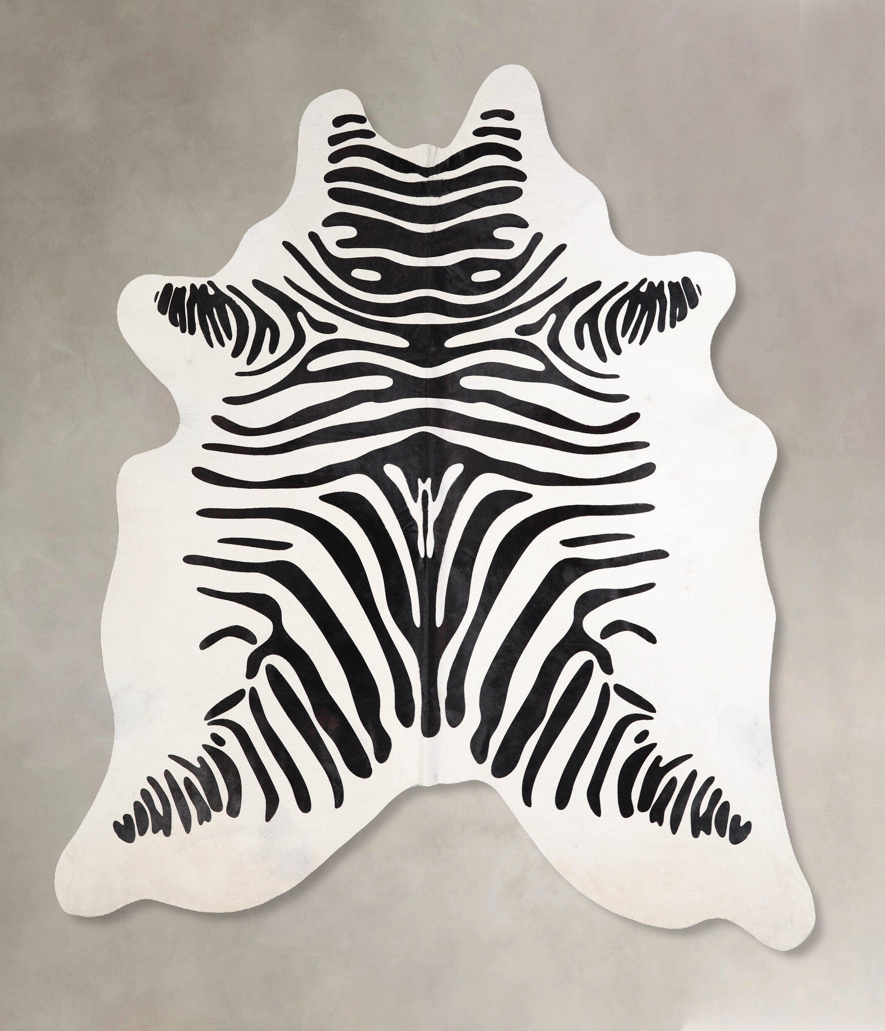 Zebra Cowhide Rug #A34541