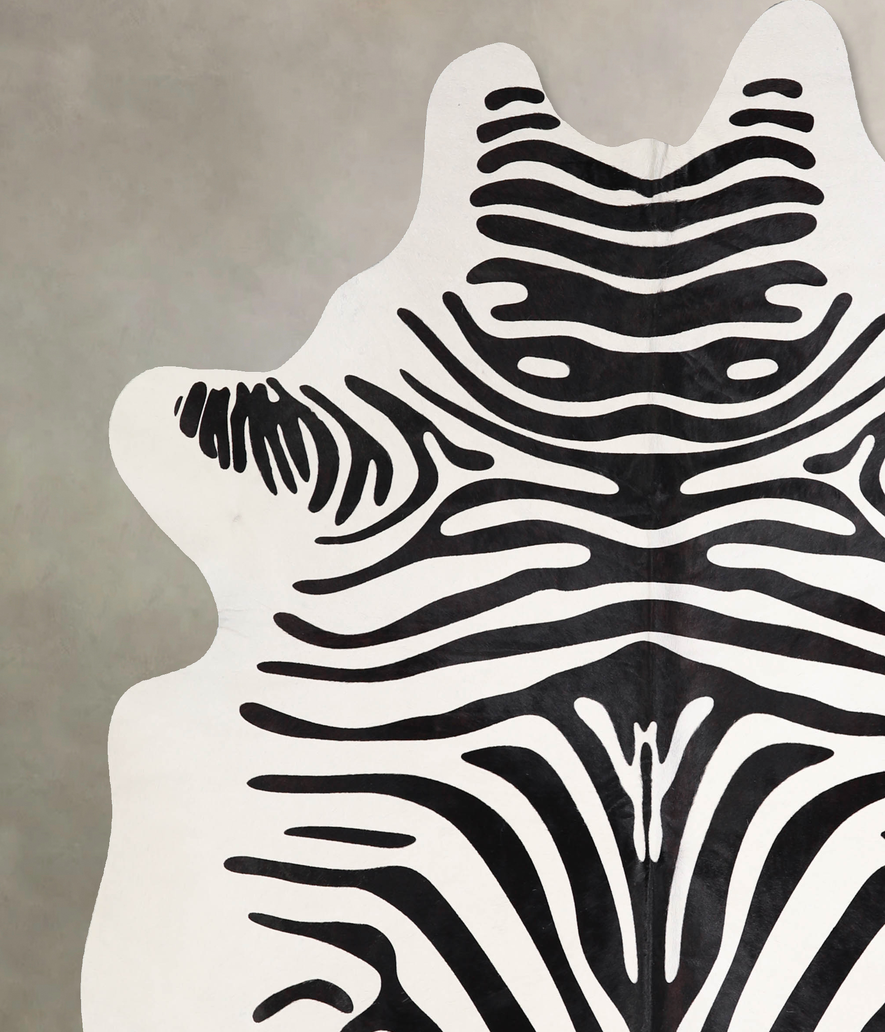 Zebra Cowhide Rug #A34541