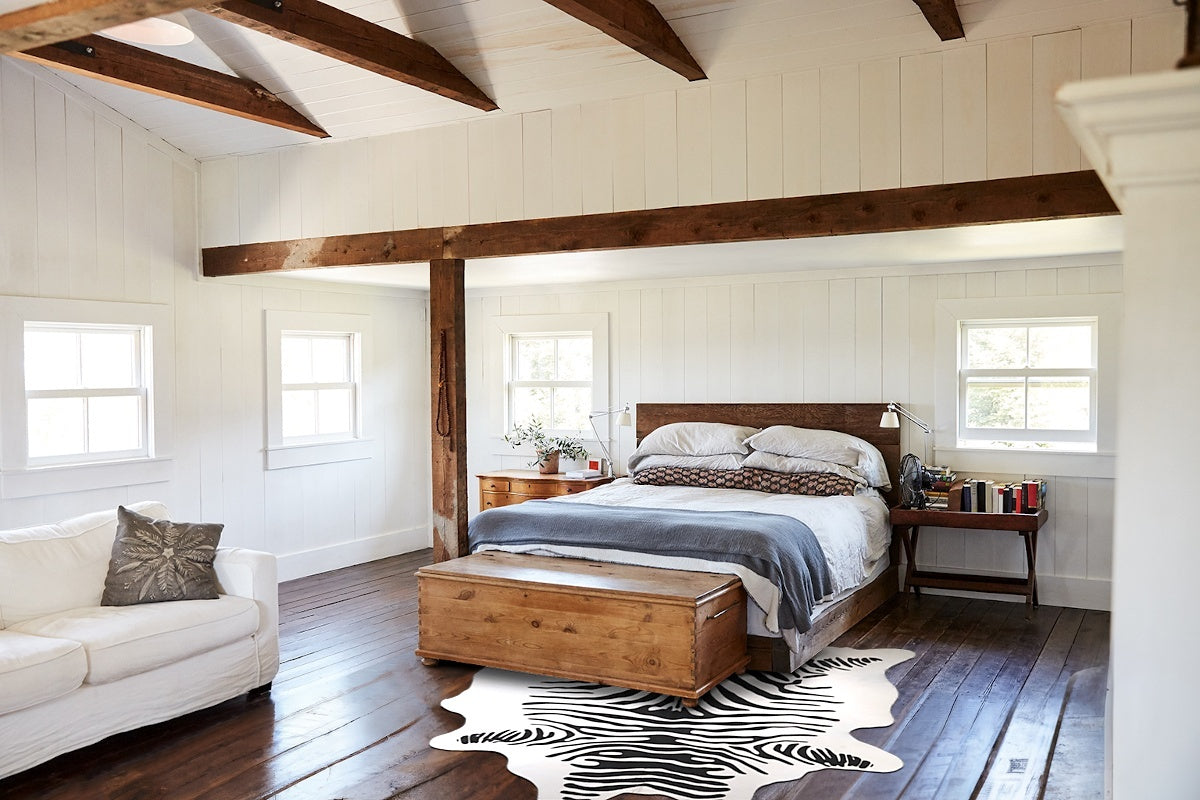 Zebra Cowhide Rug #A34541