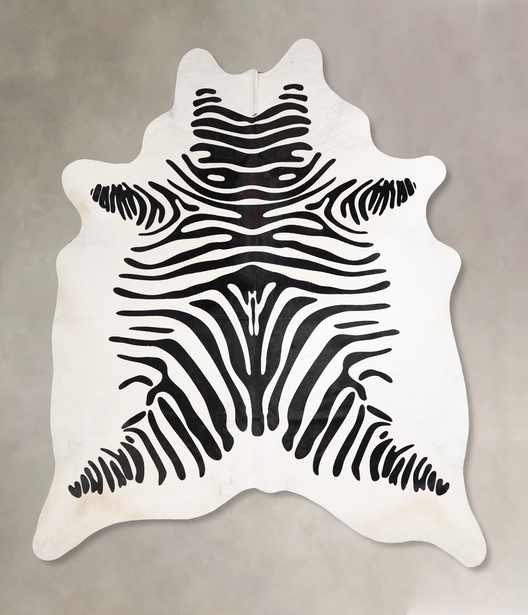 Zebra Cowhide Rug #A34542