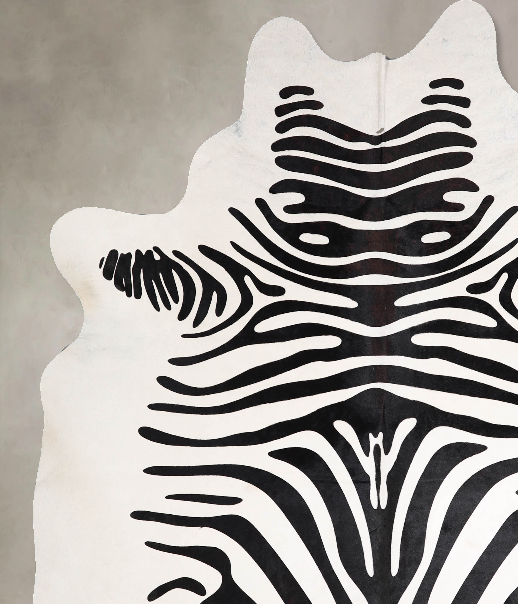 Zebra Cowhide Rug #A34542