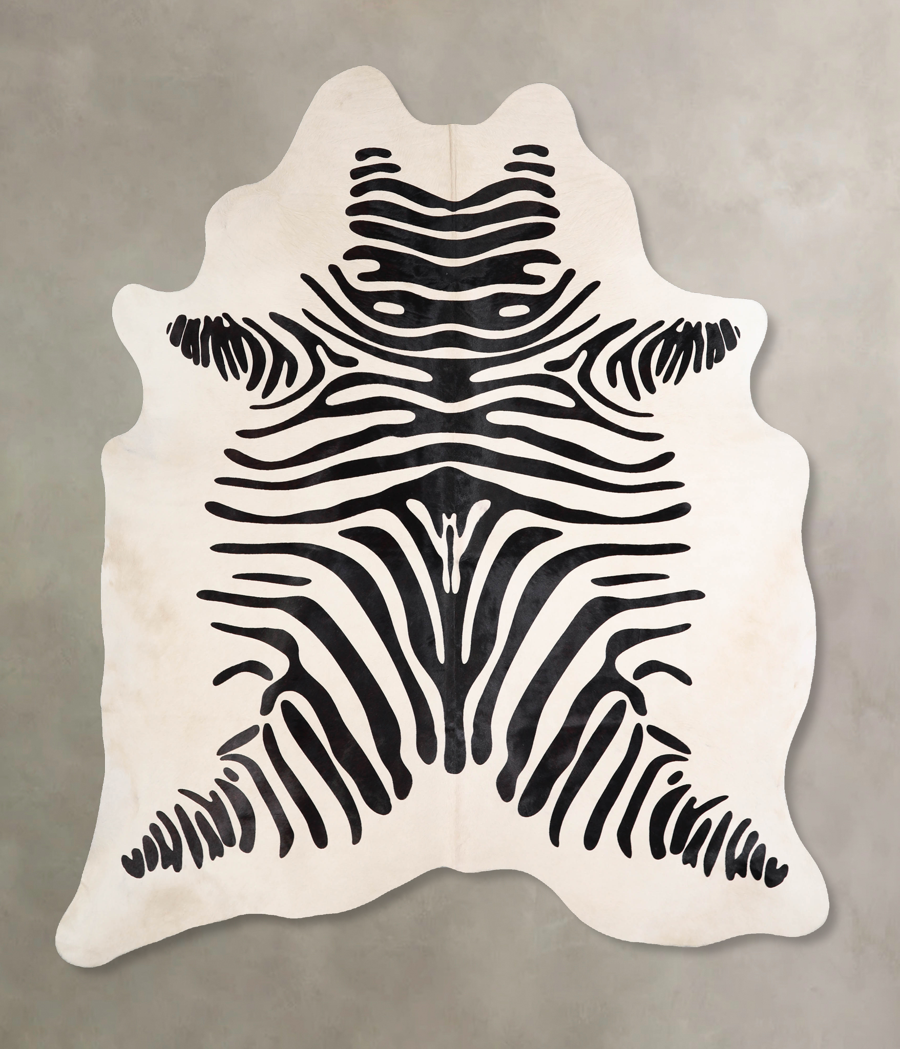 Zebra Cowhide Rug #A34543