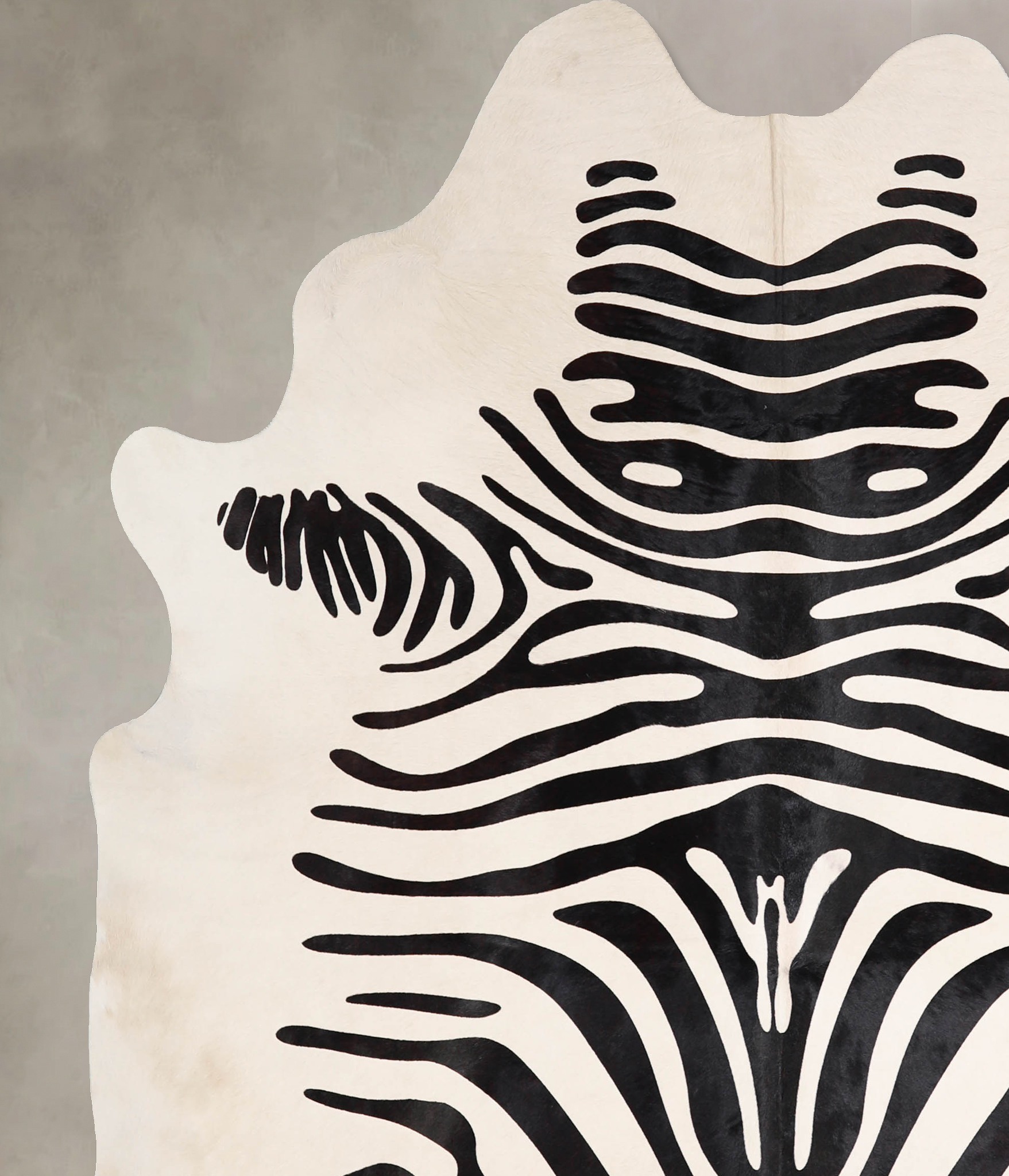 Zebra Cowhide Rug #A34543