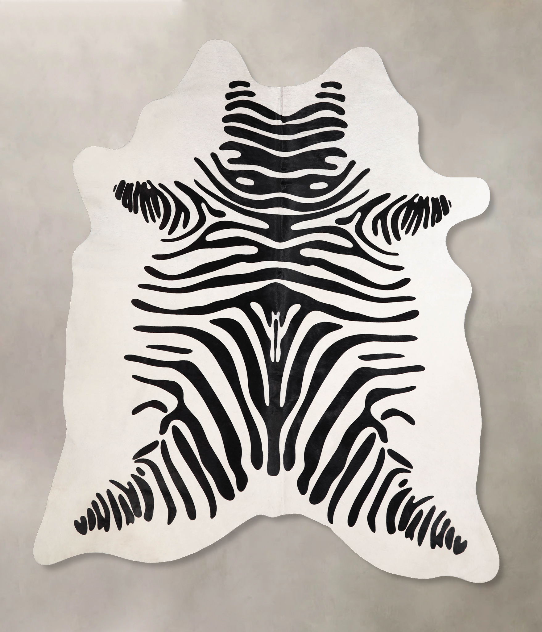 Zebra Cowhide Rug #A34545