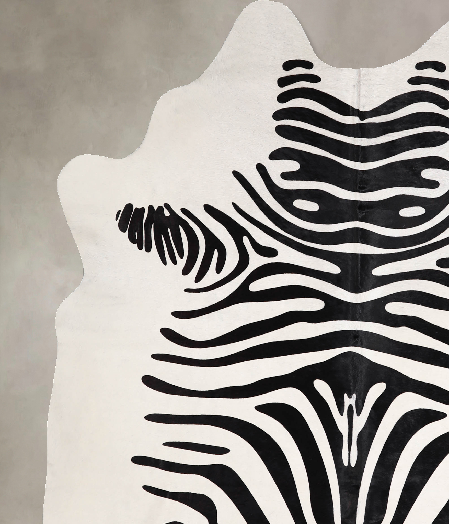 Zebra Cowhide Rug #A34545