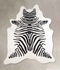 Zebra X-Large Brazilian Cowhide Rug 7'1