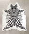 Zebra Large Brazilian Cowhide Rug 6'10