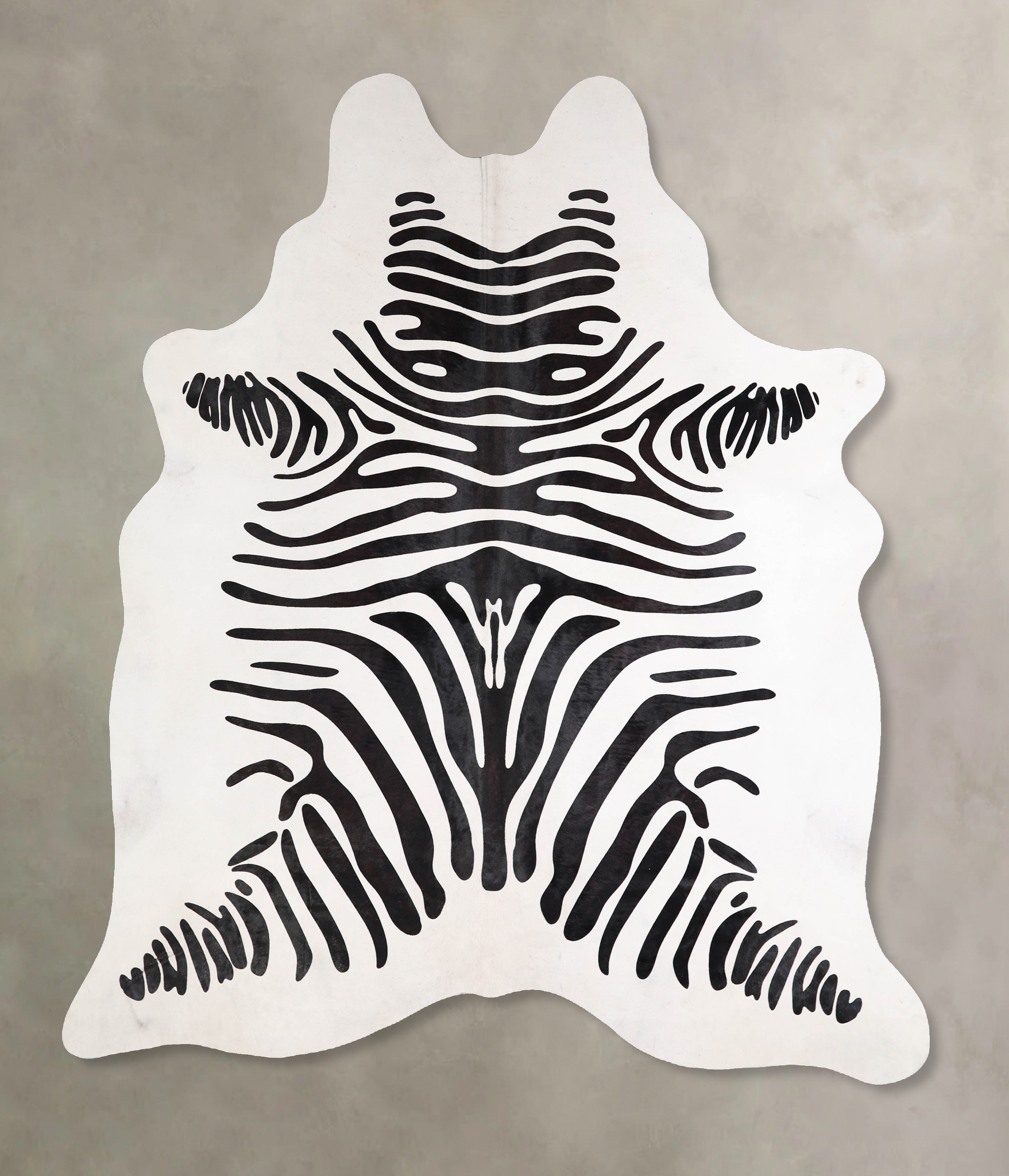 Zebra Cowhide Rug #A34551