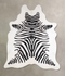 Zebra X-Large Brazilian Cowhide Rug 7'3