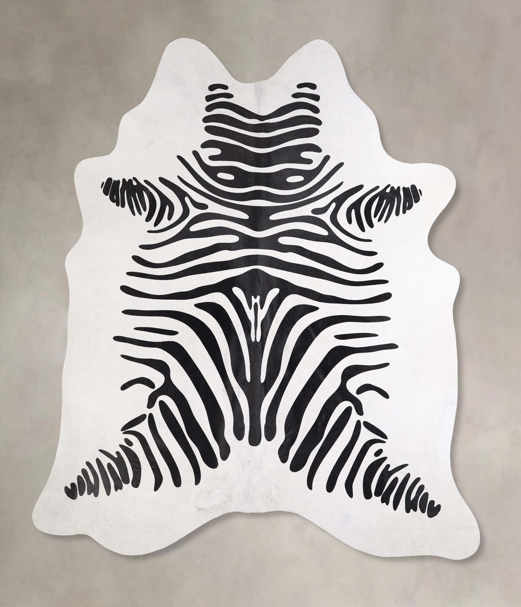 Zebra Cowhide Rug #A34552