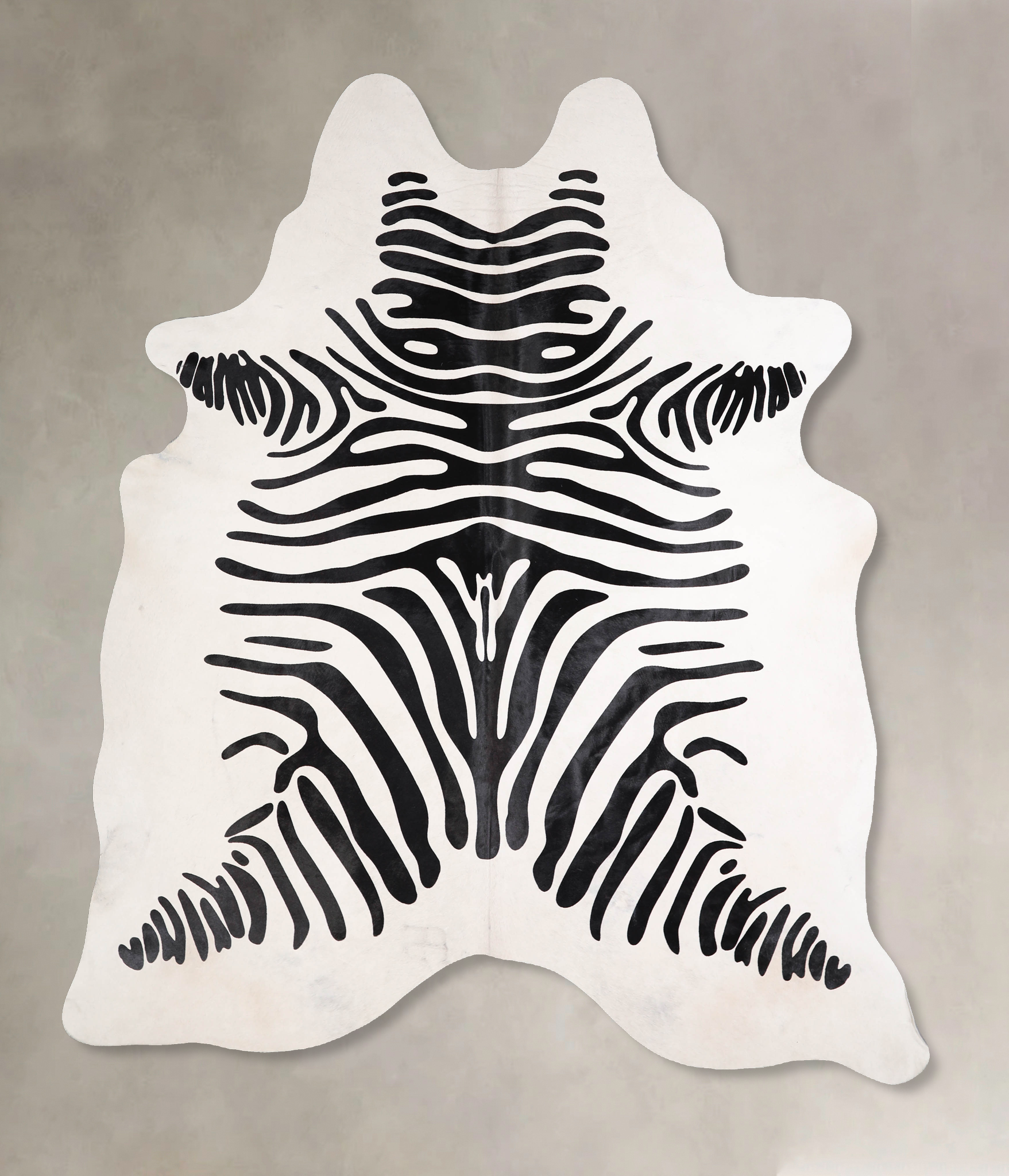 Zebra Cowhide Rug #A34553