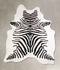 Zebra Large Brazilian Cowhide Rug 7'0