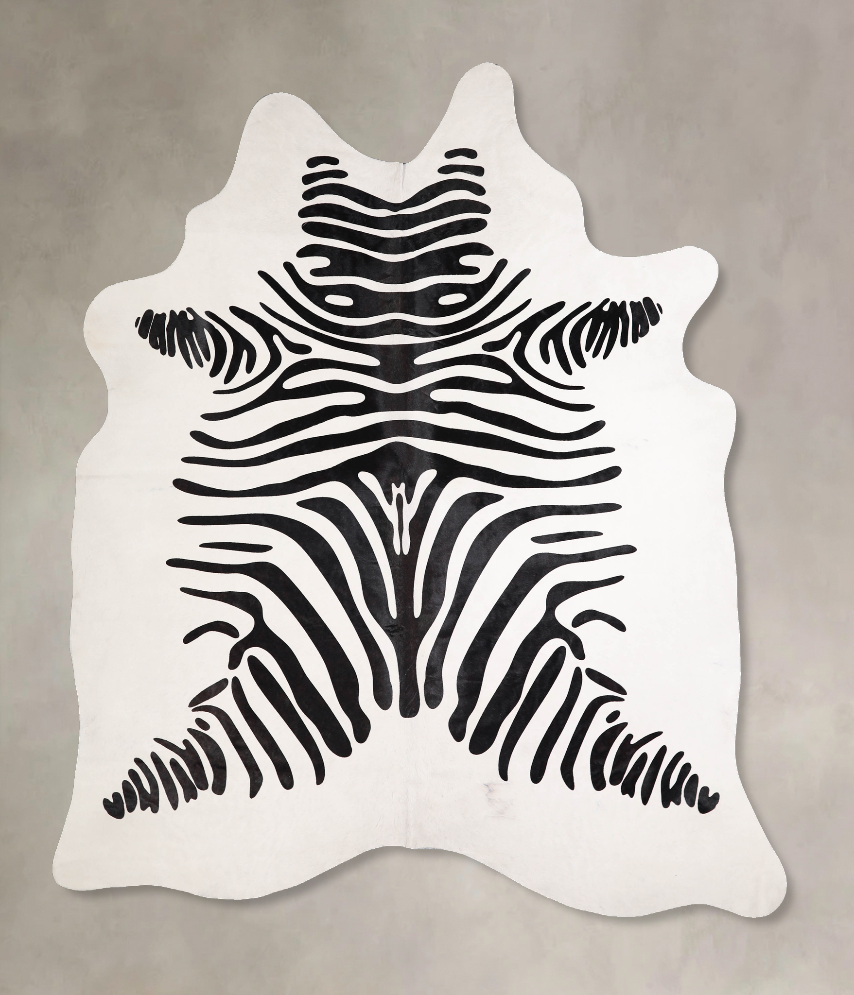 Zebra Cowhide Rug #A34559