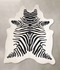 Zebra X-Large Brazilian Cowhide Rug 7'1