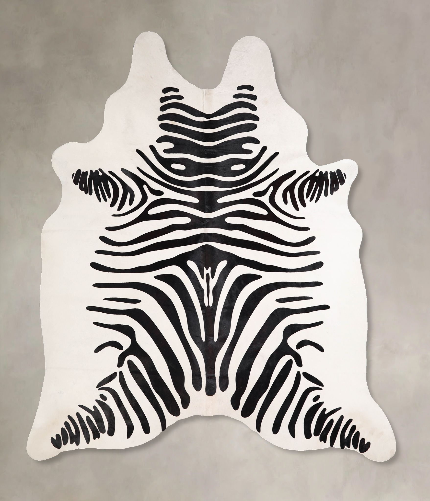 Zebra Cowhide Rug #A34561