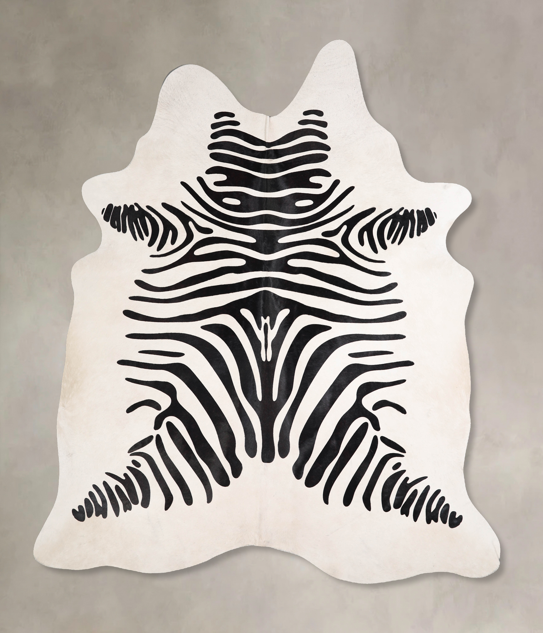 Zebra Cowhide Rug #A34562