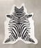 Zebra X-Large Brazilian Cowhide Rug 6'8