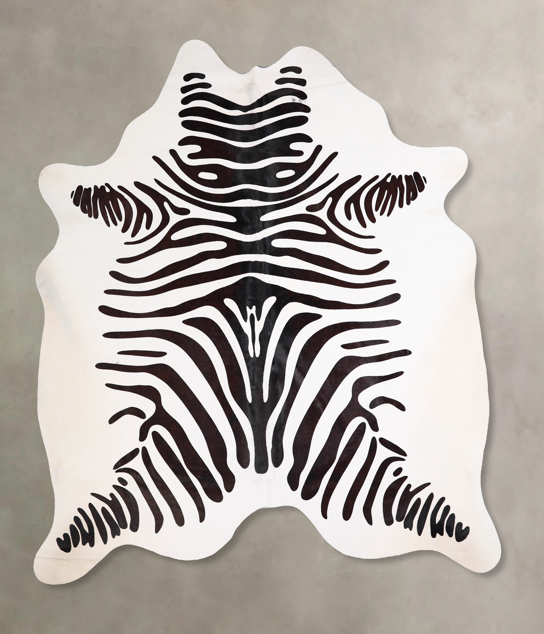 Zebra Cowhide Rug #A34567