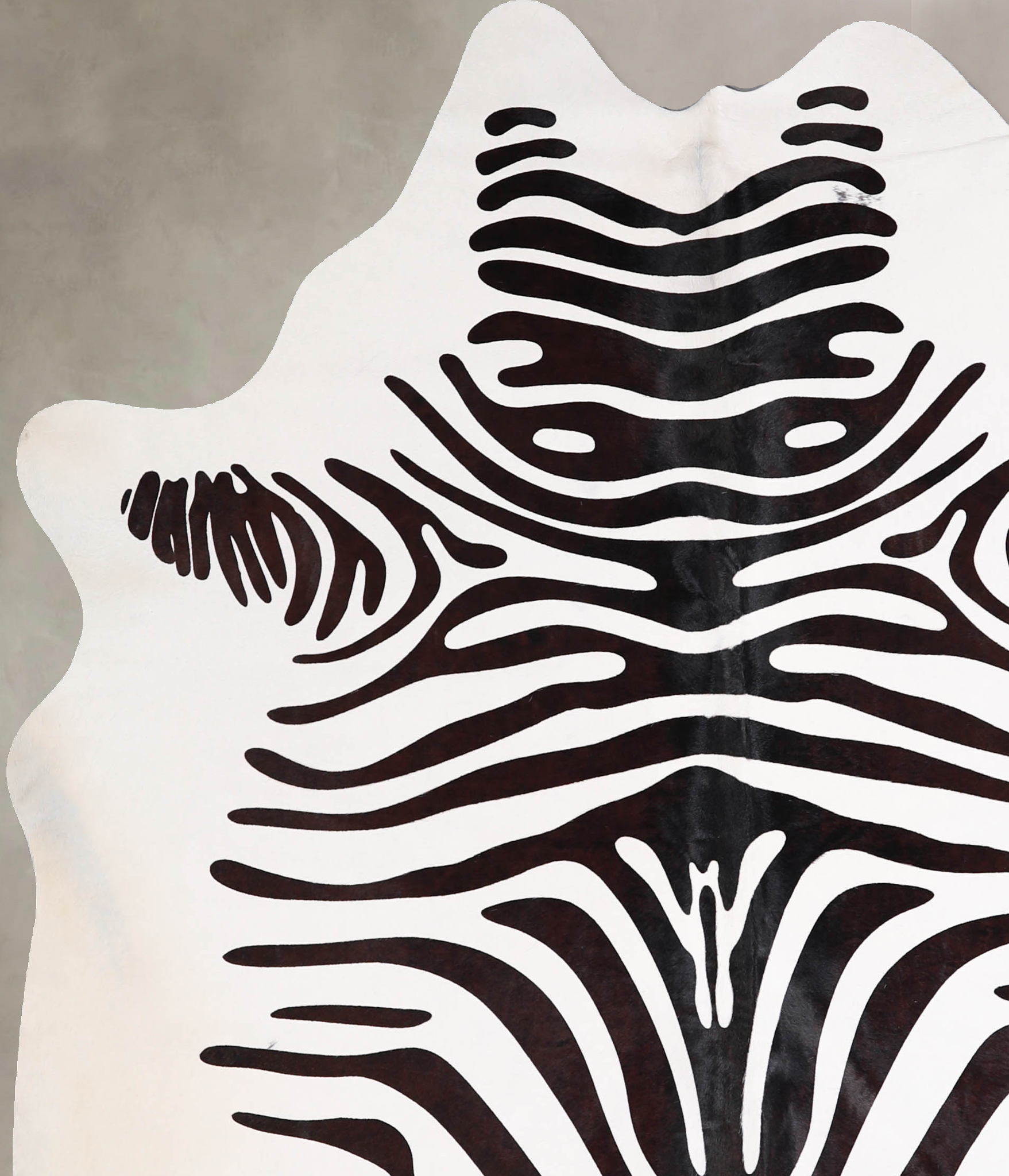 Zebra Cowhide Rug #A34567