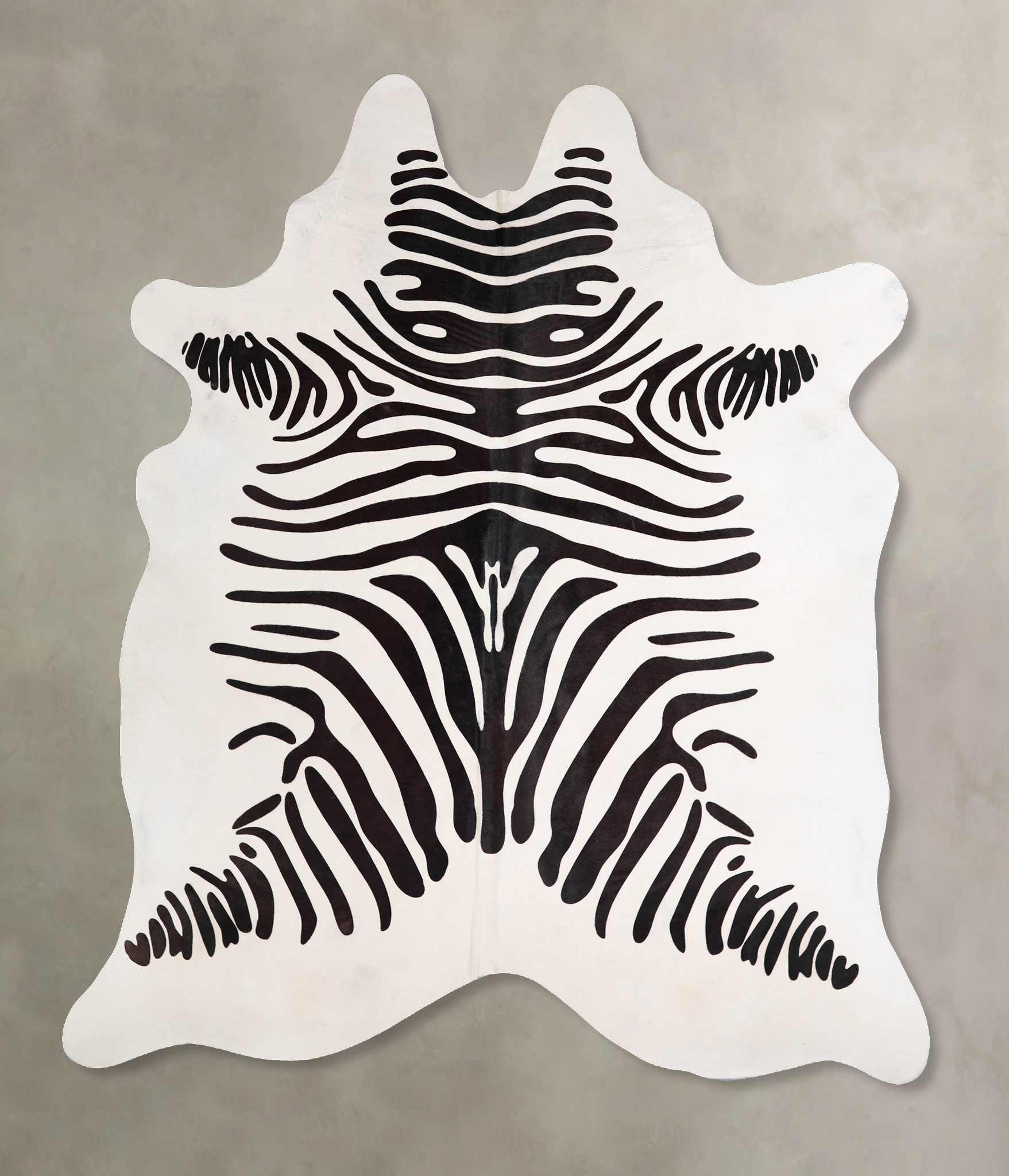 Zebra Cowhide Rug #A34568