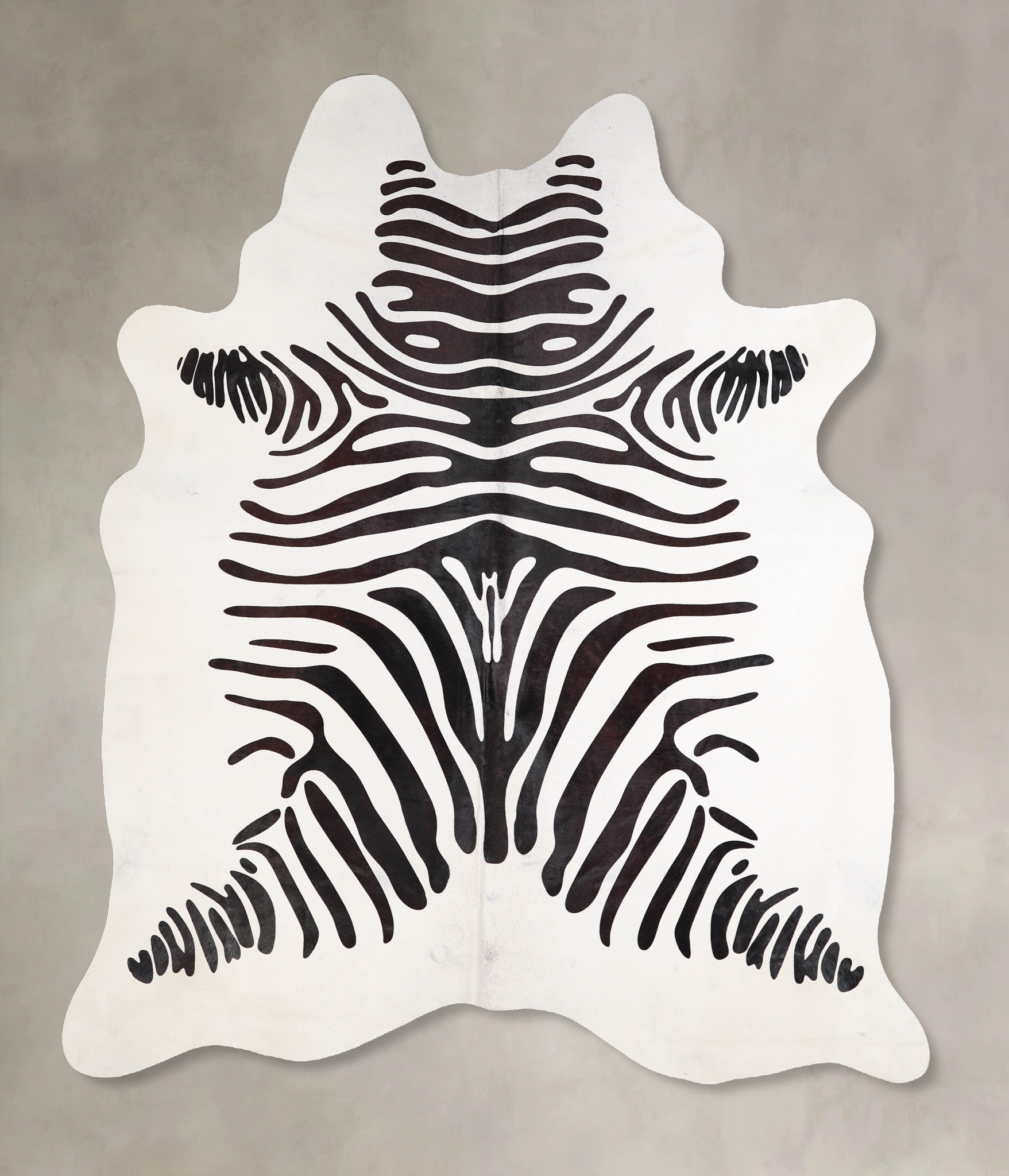 Zebra Cowhide Rug #A34569