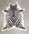 Zebra Large Brazilian Cowhide Rug 6'9