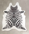 Zebra X-Large Brazilian Cowhide Rug 7'2