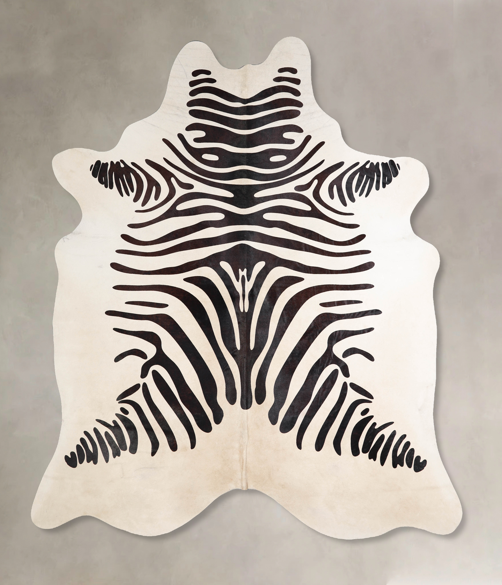 Zebra Cowhide Rug #A34578