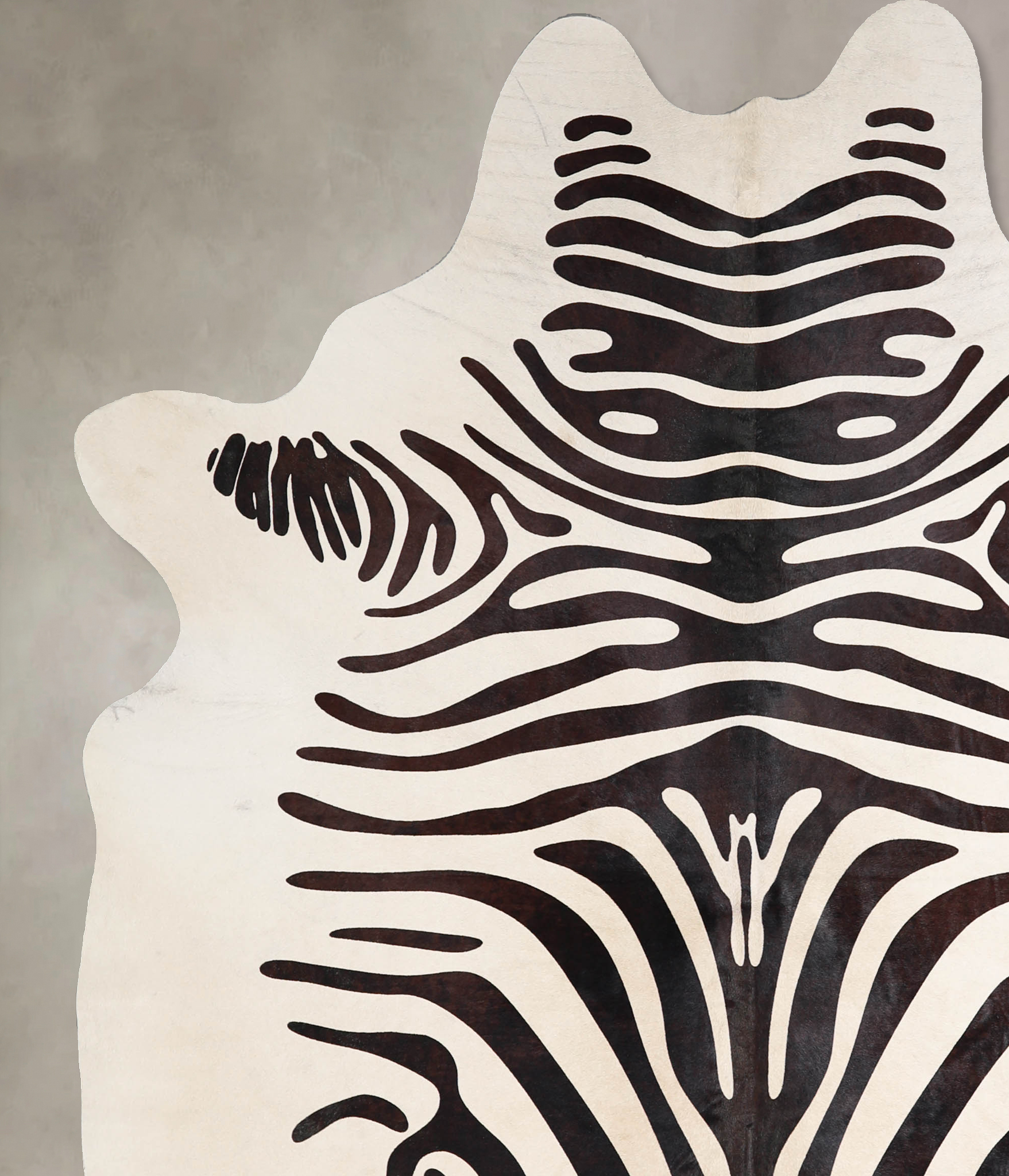 Zebra Cowhide Rug #A34578