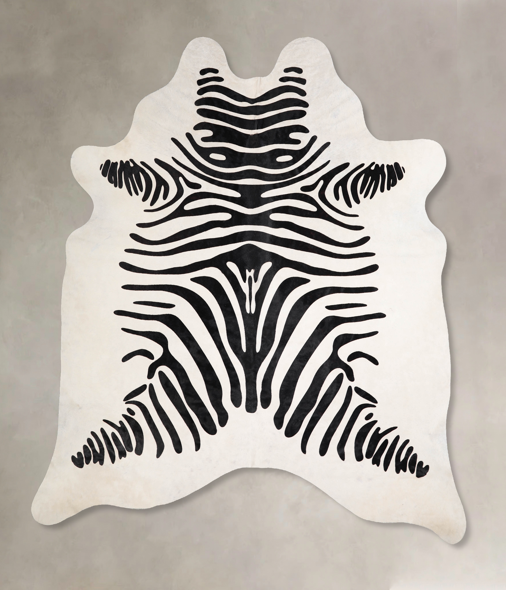 Zebra Cowhide Rug #A34579