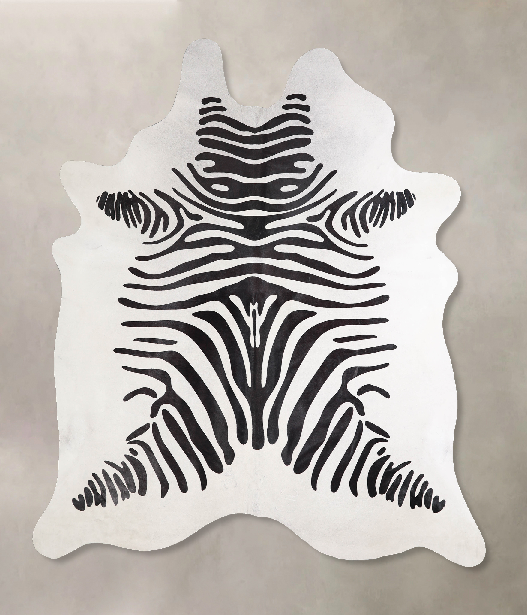 Zebra Cowhide Rug #A34582