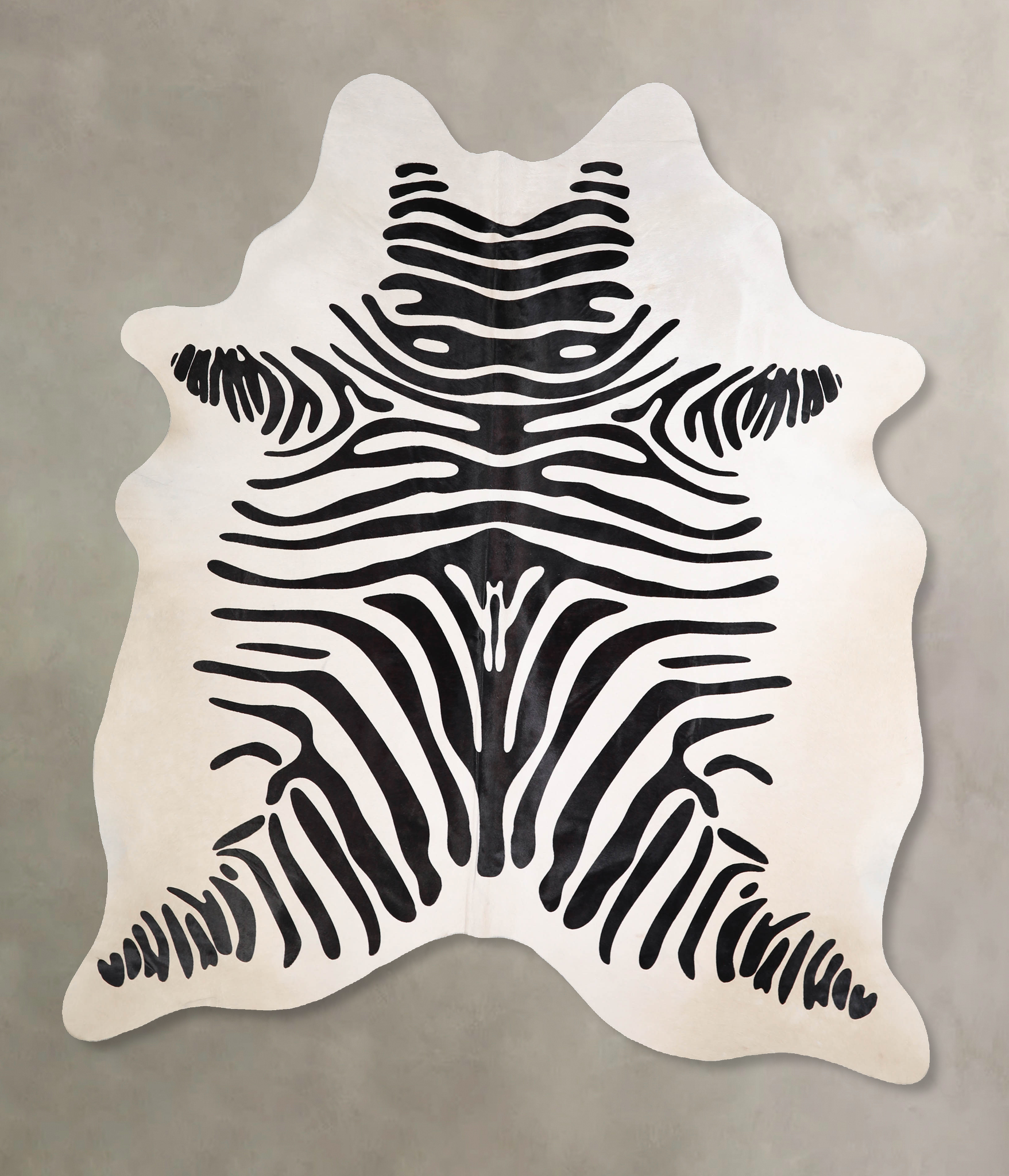 Zebra Cowhide Rug #A34583