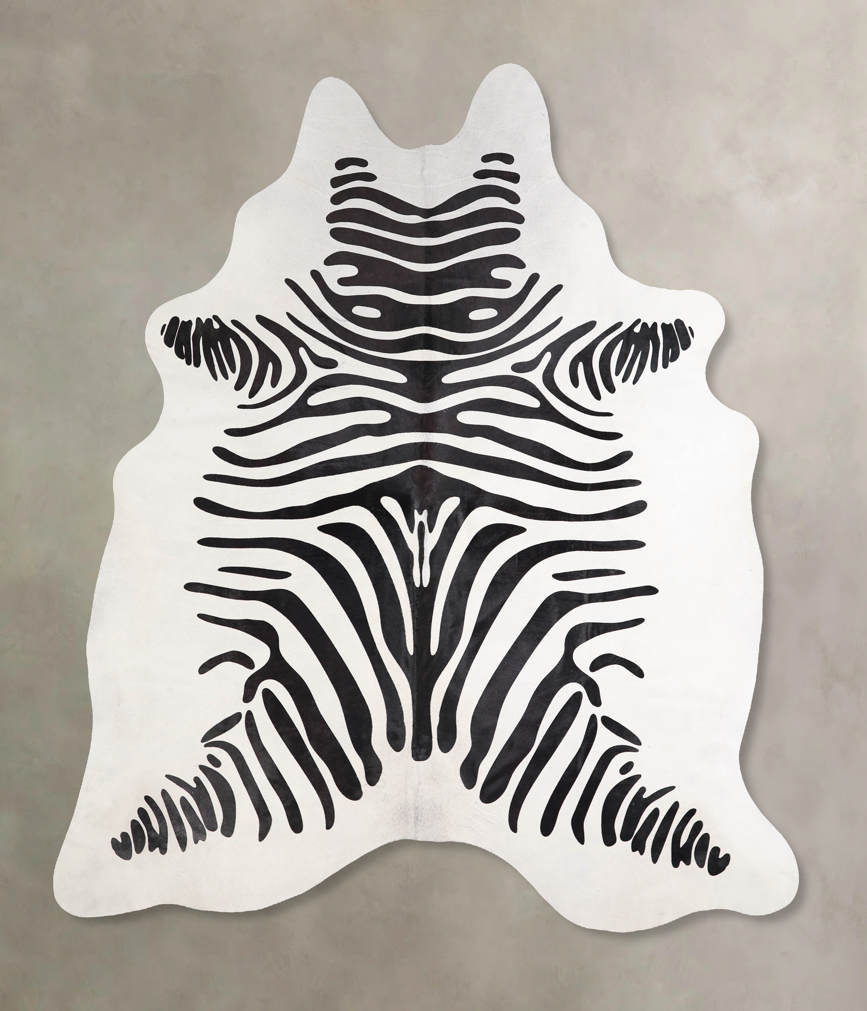 Zebra Cowhide Rug #A34584