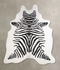 Zebra X-Large Brazilian Cowhide Rug 7'3