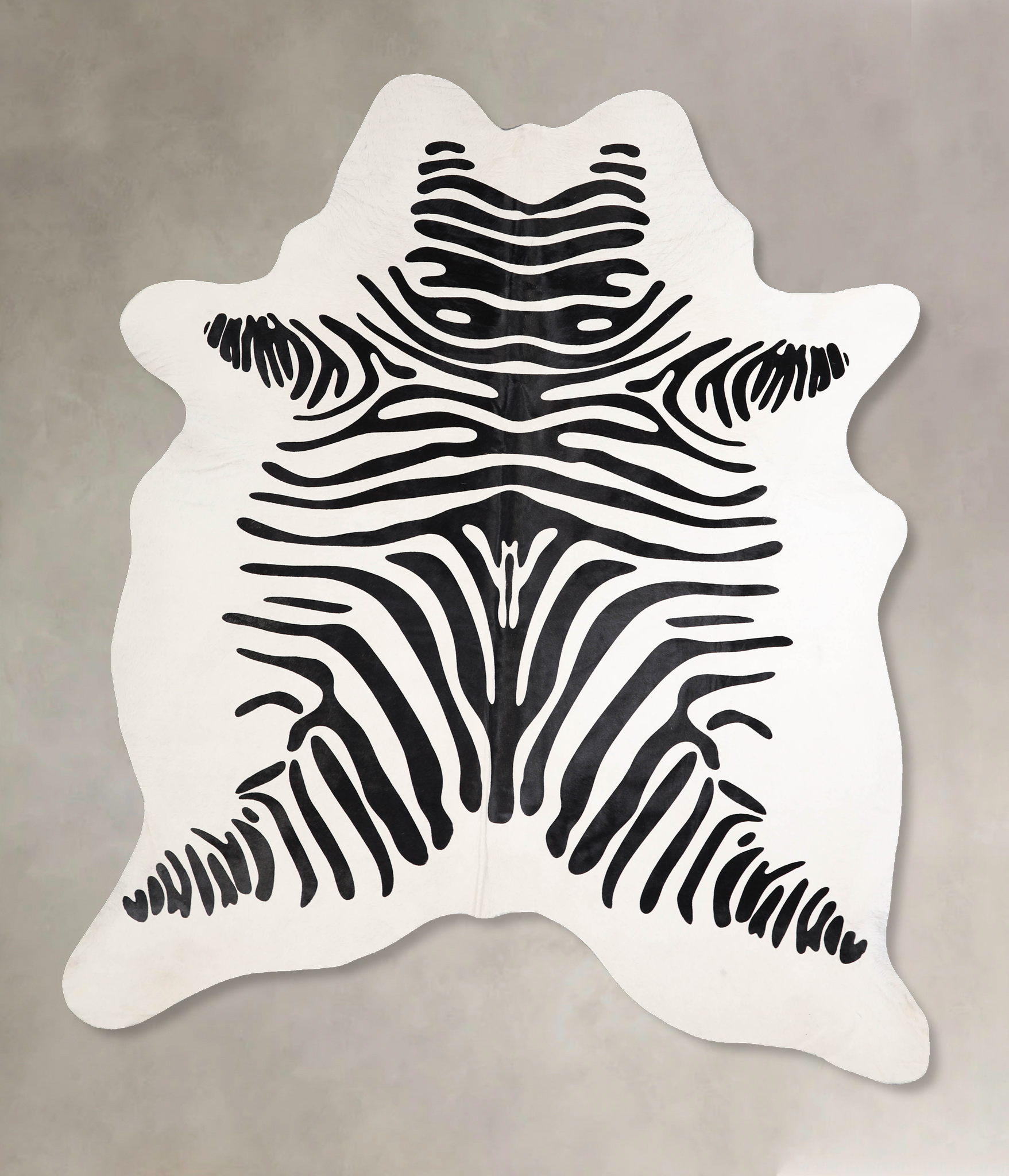 Zebra Cowhide Rug #A34585