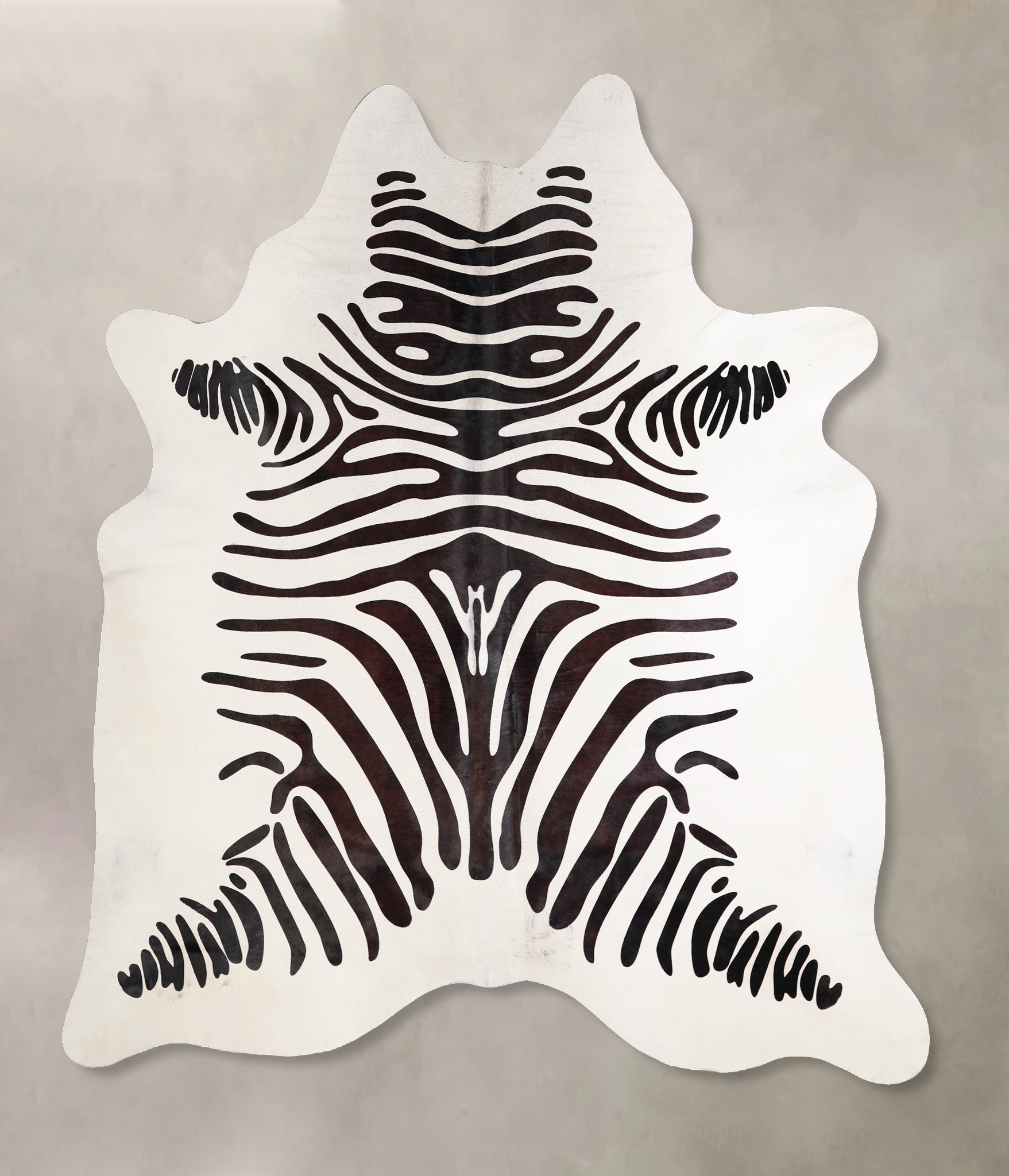 Zebra Cowhide Rug #A34587