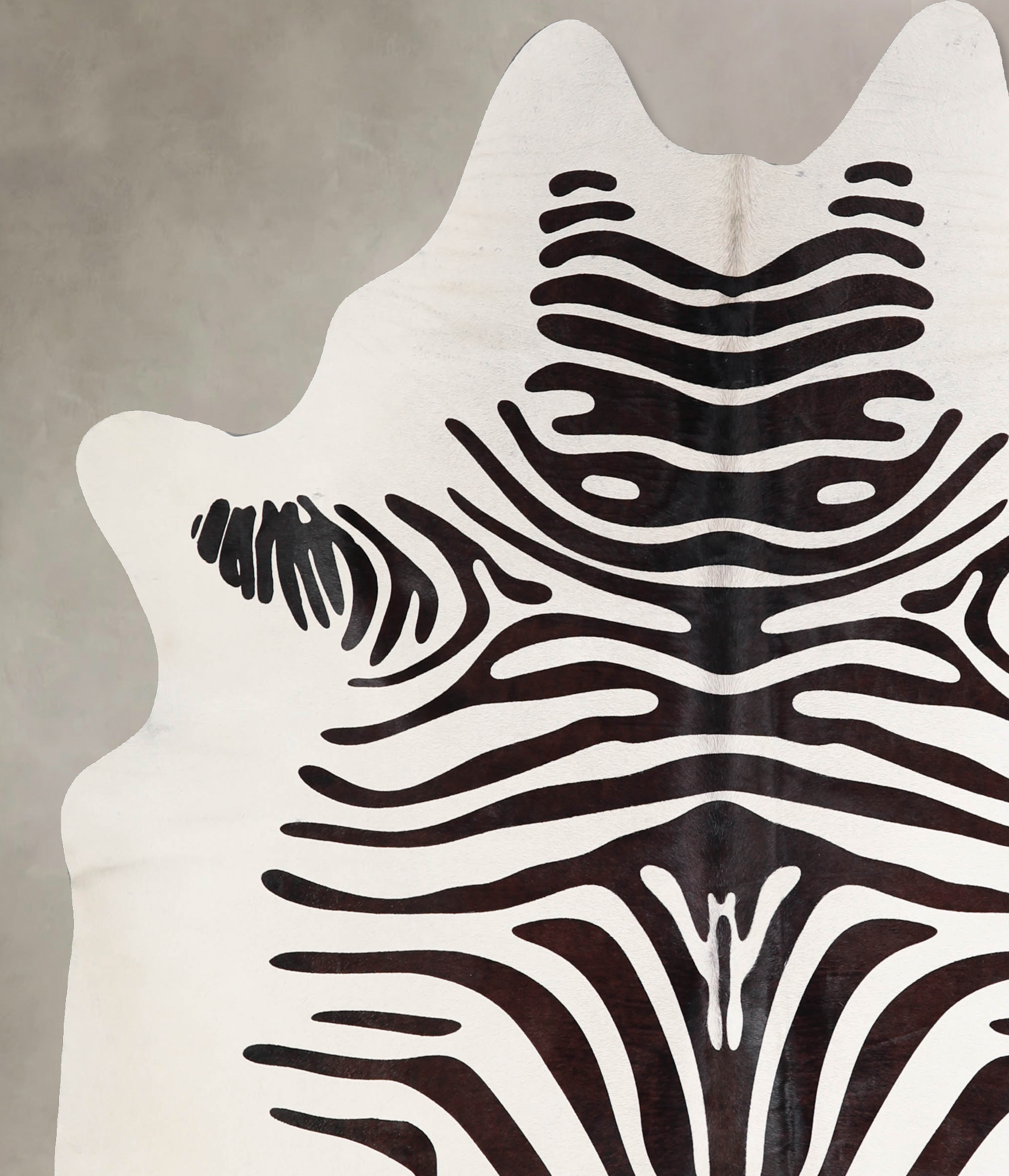 Zebra Cowhide Rug #A34587