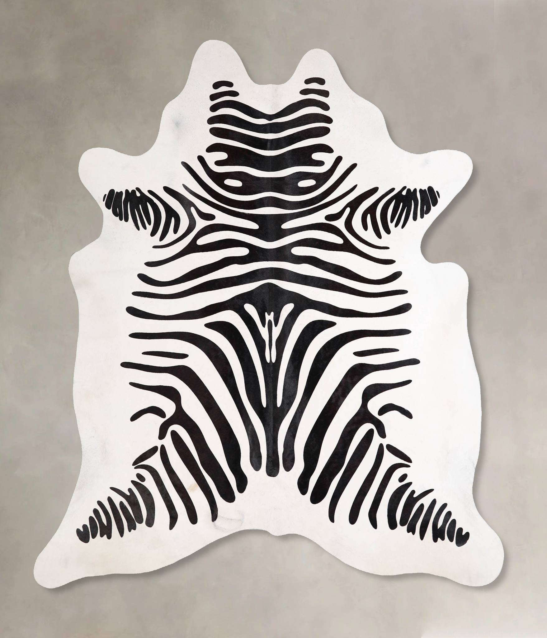 Zebra Cowhide Rug #A34588