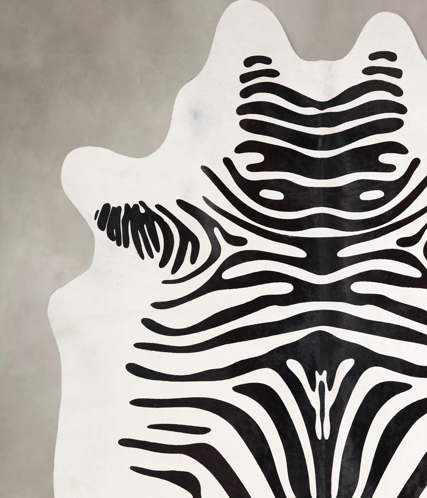 Zebra Cowhide Rug #A34588