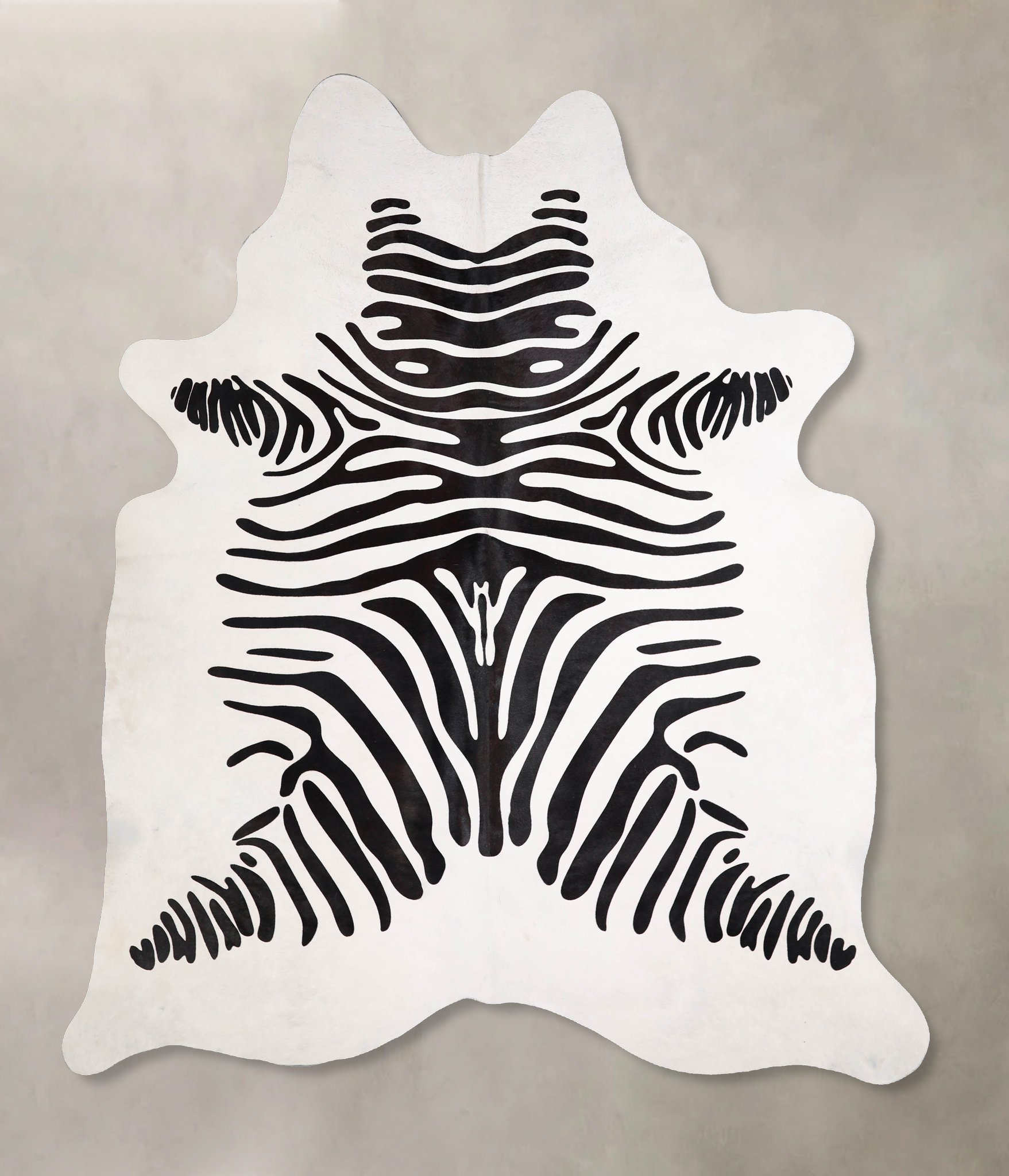 Zebra Cowhide Rug #A34589