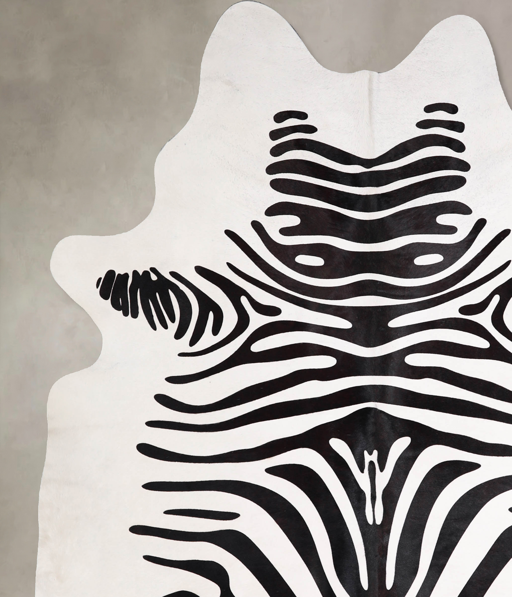 Zebra Cowhide Rug #A34589