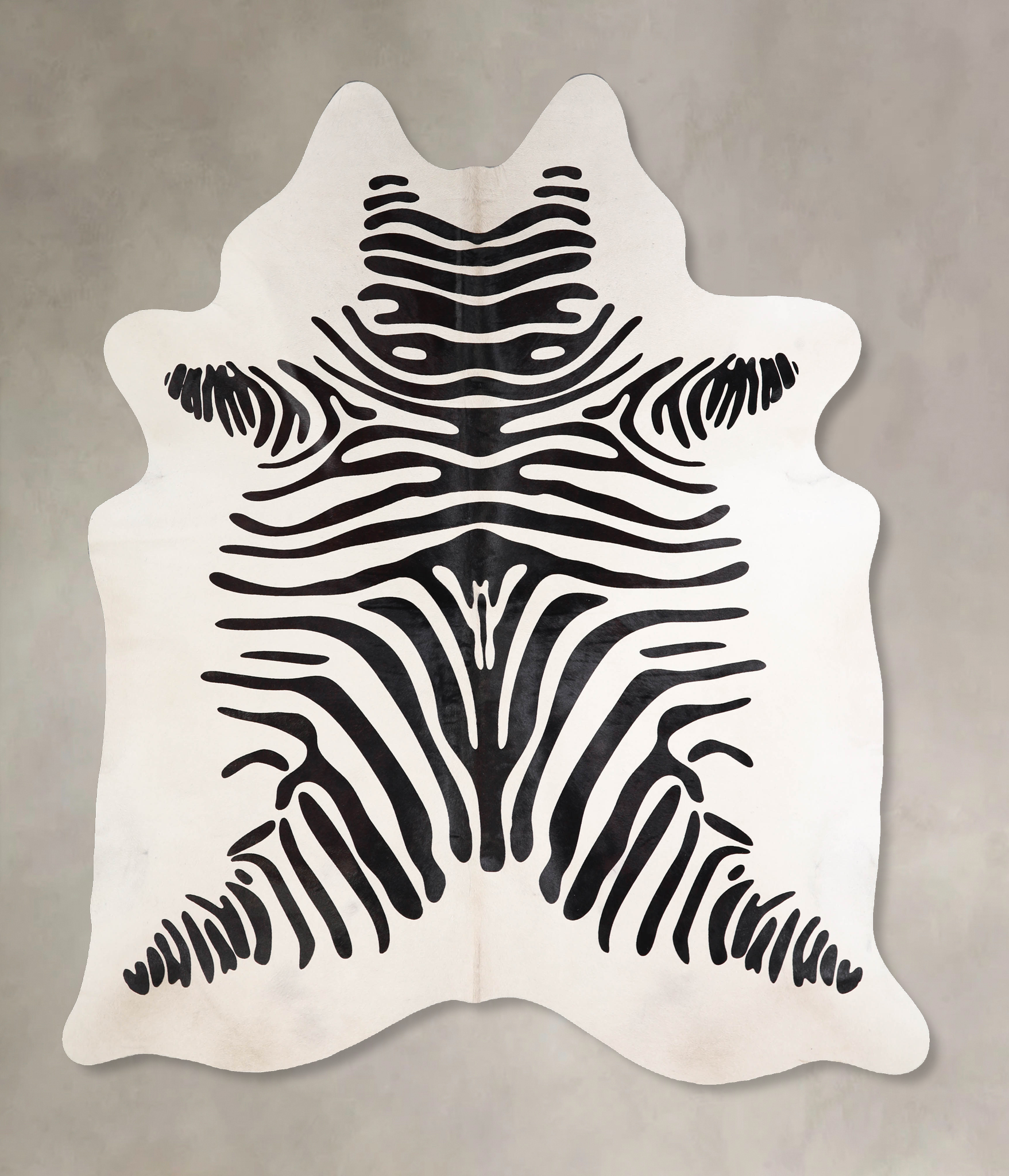 Zebra Cowhide Rug #A34590