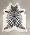 Zebra X-Large Brazilian Cowhide Rug 7'3